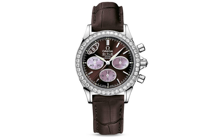 OMEGA Automatic Mechanical Movement Women's Watch 35mm Brown Watch Dial Stainless Steel Case