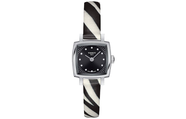 TISSOT Le Ai Collection Quartz Movement Women's Watch 20mm Black Dial Stainless Steel Case