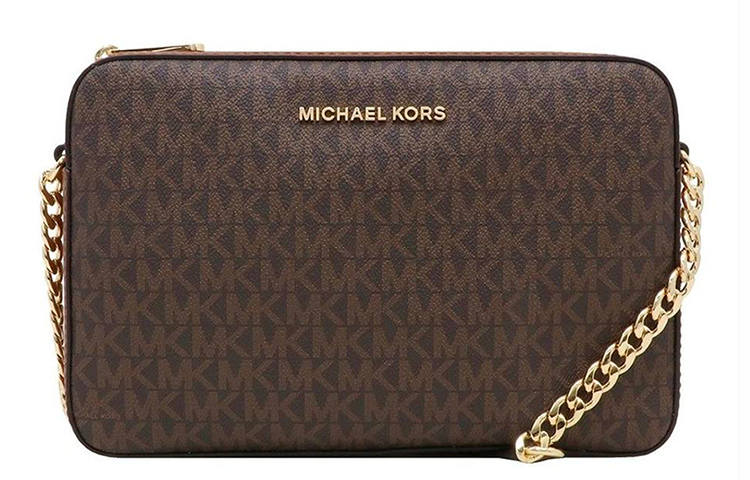 MICHAEL KORS Leather Crossbody Bags Regular Women's Brown