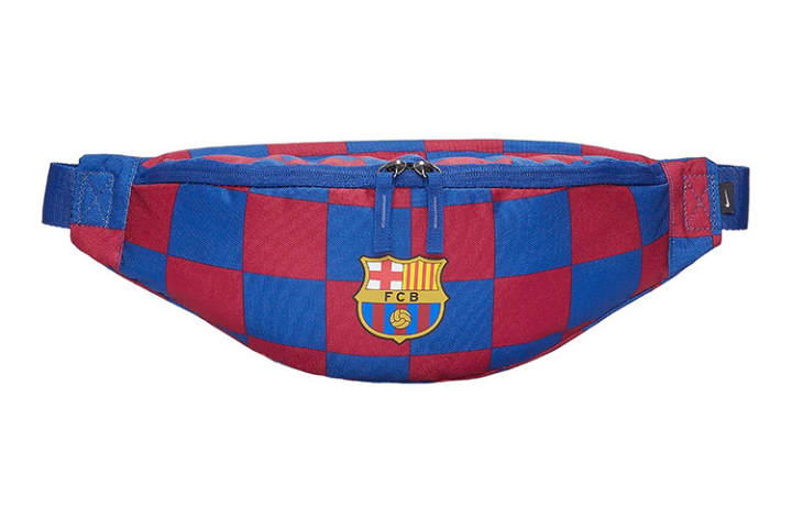 Nike Nike Polyester Crossbody Bag, Sling Bag, Fanny Pack Unisex Red Blue Plaid