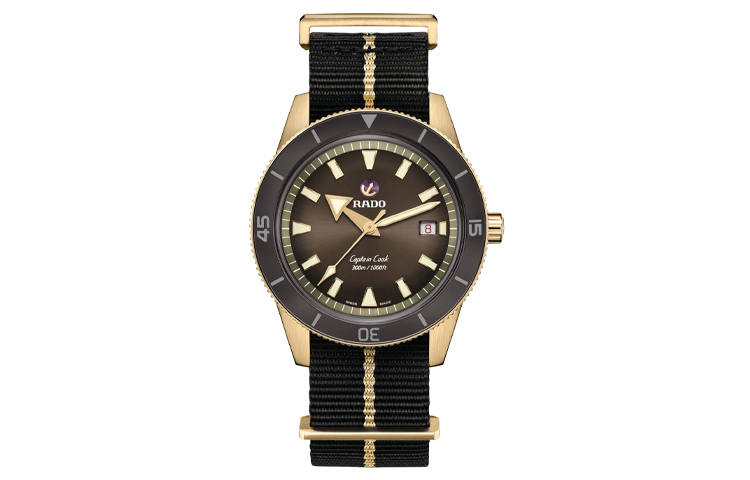 RADO Captain Cook Collection Automatic Mechanical Movement Men's Watches Watch Coffee Watch Dial R32504307