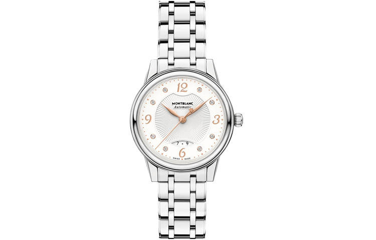 MONTBLANC Automatic Mechanical Movement Women's Watch 30mm White Dial Stainless Steel Watchband
