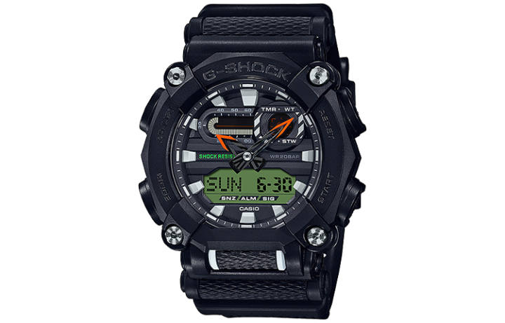 CASIO CASIO Men Liquid Crystal/Analog Dual Display Series Black Watch GA-900E-1A3