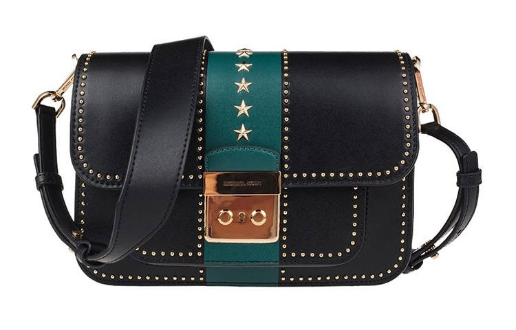 MICHAEL KORS Sloan Leather Messenger Bag, Crossbody Bag, Shoulder Bag Women's