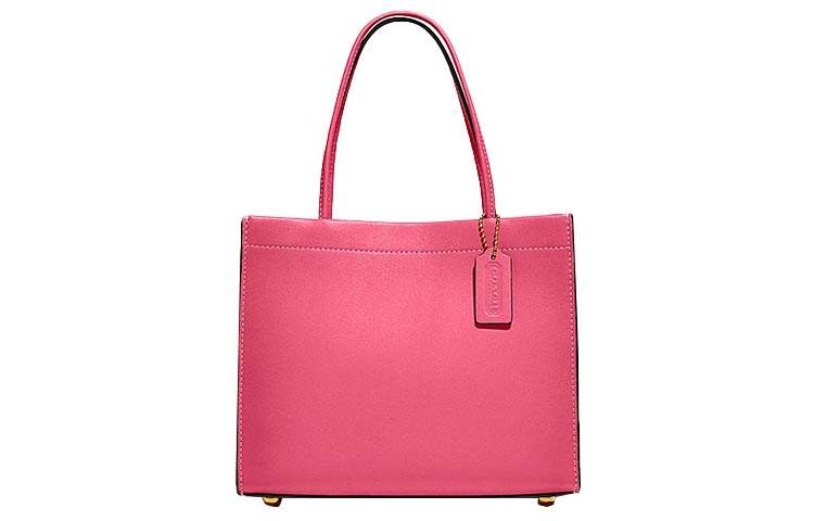 COACH Cashin Leather Tote Bag, Shopping Bag, Handbag, Crossbody Bag Small Women's Pink