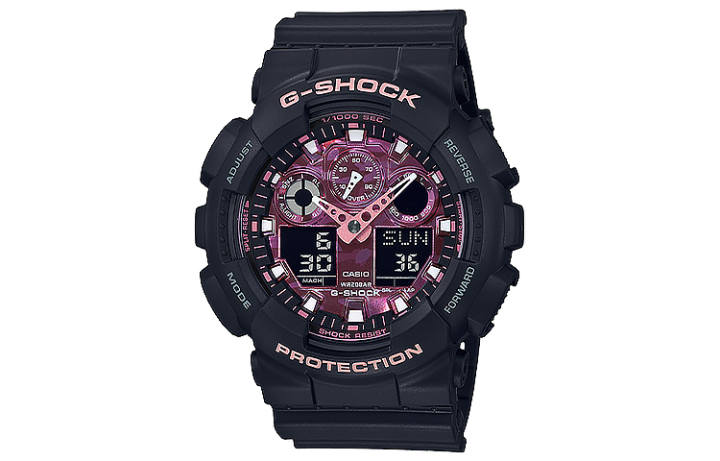 CASIO CASIO Men G-SHOCK Purple Watch GA-100TCB-1A