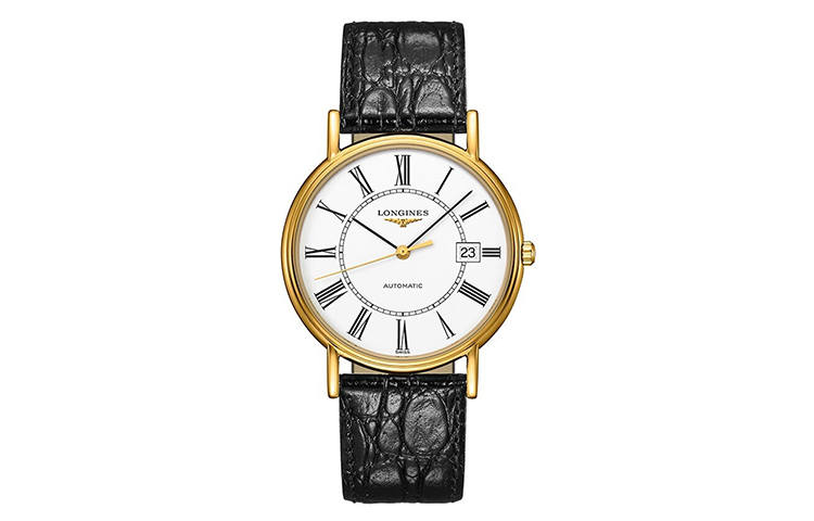 LONGINES Fashion Collection Automatic Mechanical Movement 30m Waterproof Men's Watches Watch 38.5mm White Dial