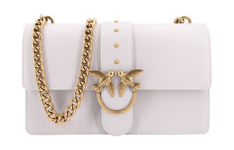 PINKO Leather Crossbody Bags Women's White