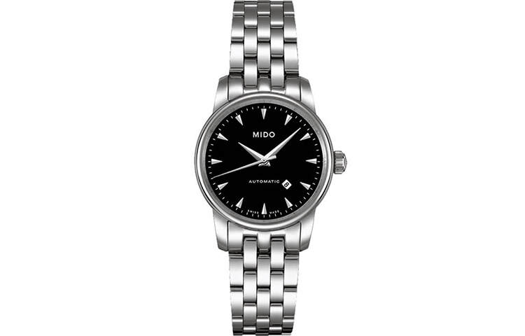 MIDO Baroncelli Automatic Mechanical Movement Women's Watch 29mm Black Dial Stainless Steel Case