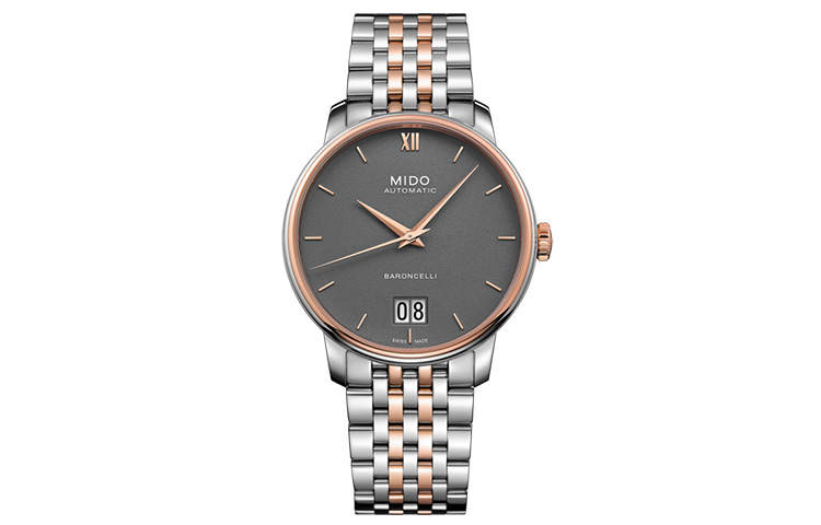 MIDO Baroncelli Automatic Mechanical Movement Men's Watches Watch 40mm Gray Dial