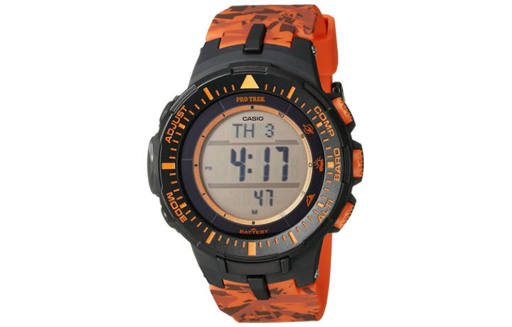 CASIO CASIO Men PRO TREK 42mm Orange Watch PRG-300CM-4CR