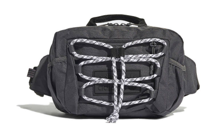 Adidas Originals Polyester Sports Fanny Pack Regular Unisex Solid Gray