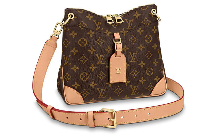 LOUIS VUITTON Odeon Canvas Crossbody Bags Small Women's Brown