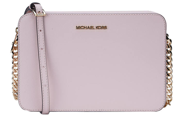 MICHAEL KORS Jet Set Cow Leather Shoulder Bag Large Women's Pink