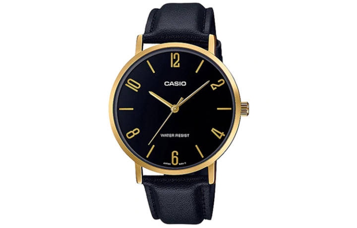 CASIO CASIO Men Standard Series Black Watch MTP-VT01GL-1B2