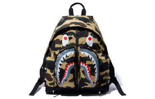 A BATHING APE Nylon Fabric Backpack Regular Unisex Camouflage Yellow