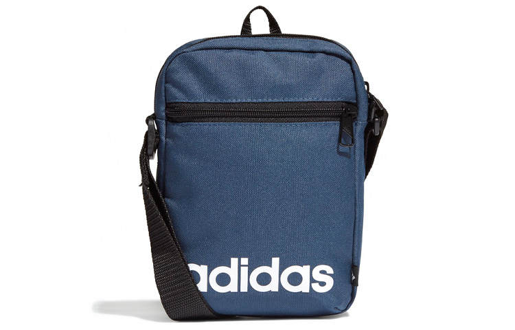 Adidas Adidas LINEAR ORG Polyester Shoulder Bag, Crossbody Bag Regular Unisex Navy Blue & Black & White