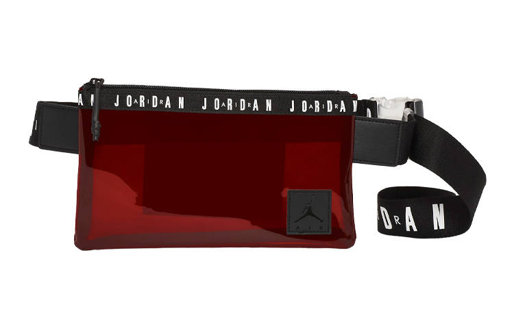 Jordan Jordan Polyurethane Fanny Pack Sling Bag Crossbody Bag Regular Unisex Red