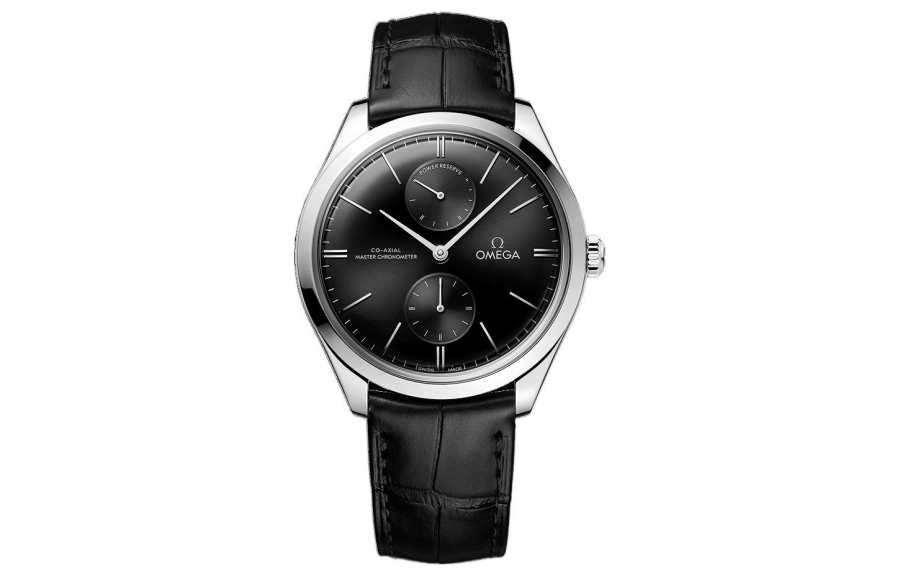 OMEGA UFO Collection Classic Manual Mechanical Movement Men's Watches Watch 40mm Black Dial Stainless Steel Case