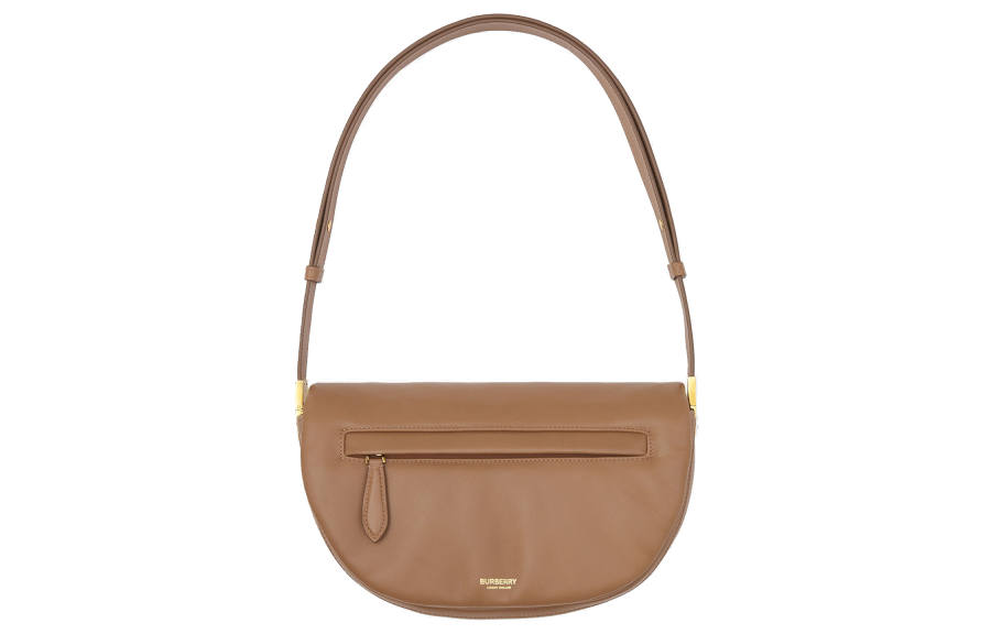 Burberry Olympia Adjustable Strap Dyed Lambskin Ellenpya Crescent Bag, Portable Crossbody Bag, Shoulder Bag Women's