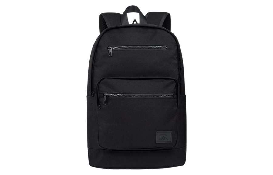 Anta Life Collection Large Capacity Nylon Fabric Laptop Bag Backpack Unisex Pure Black