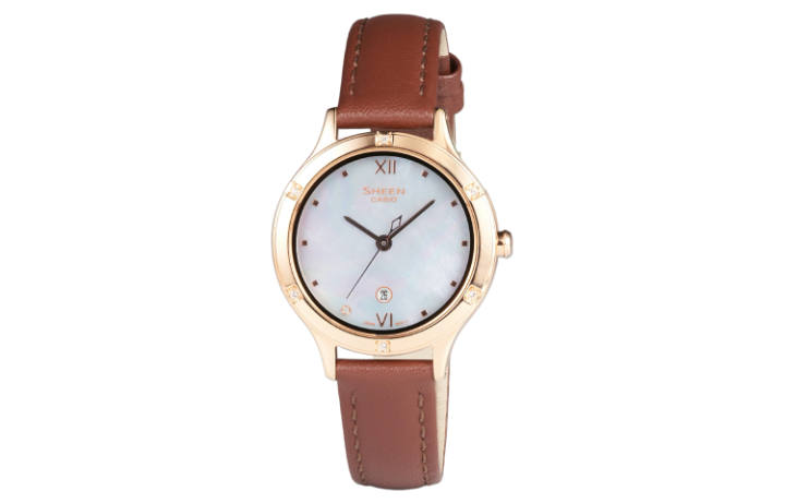 CASIO CASIO Women's SHEEN Mother Of Pearl Color Watch