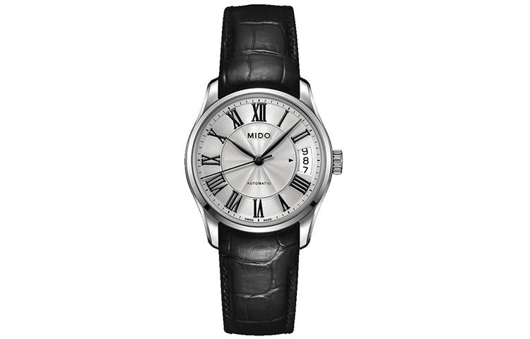 MIDO Brunna Collection Automatic Mechanical Movement Women's Watch 33mm Silver Dial Stainless Steel Case