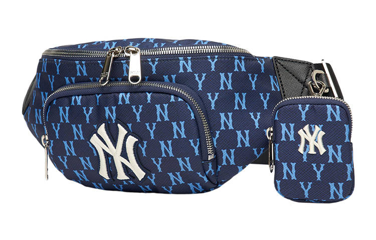 MLB MLB Monogram Collection Polyester Combo Bag, Crossbody Bag, Fanny Pack Regular Unisex Marine Blue