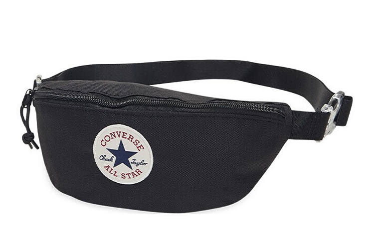Converse Converse Polyester One Shoulder Crossbody Fanny Pack Regular Unisex Black