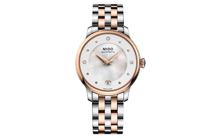 MIDO Baroncelli Automatic Mechanical Movement Women's Watch 27.9mm White Dial