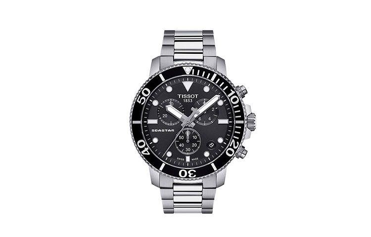TISSOT Starfish Collection Quartz Movement Men's Watches Watch 45.5mm Black Dial