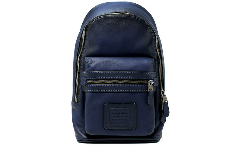 COACH COACH Academy Leather Sling Bag Small Men's Blue