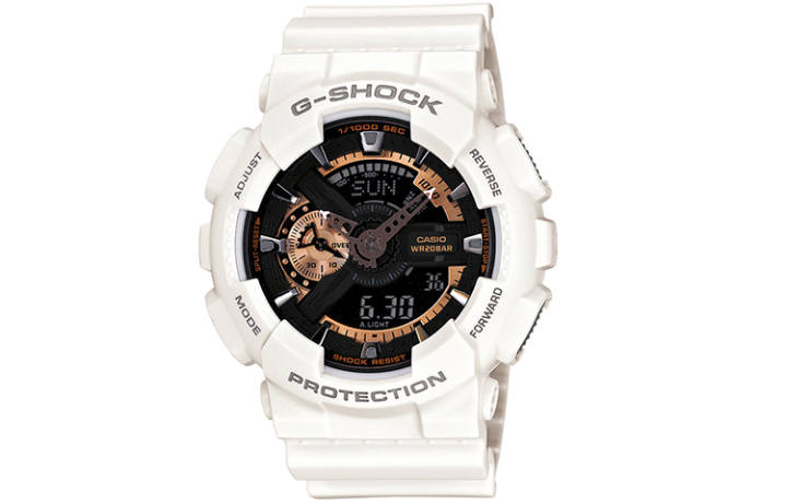 CASIO CASIO Men Liquid Crystal/Analog Dual Display Series Black Watch GA-110RG-7A