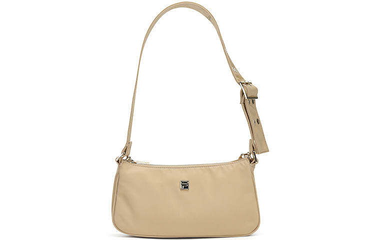 FILA Fabric Shoulder Bag Regular Women's Camel Khaki