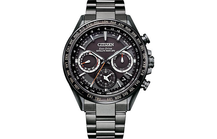 CITIZEN Attesa Light Powered Quartz Movement Stainless Steel Strap Watch Men's Watches Black Dial