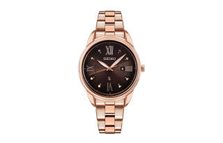 SEIKO Lukia Collection Quartz Movement Stainless Steel Watchband Watch 32.9mm Women's Watch