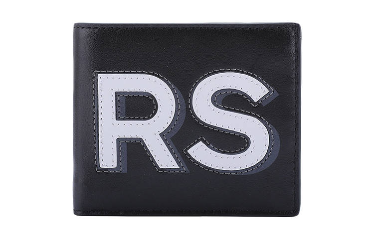 MICHAEL KORS MK Cooper Cow Leather Wallet Men's Black White
