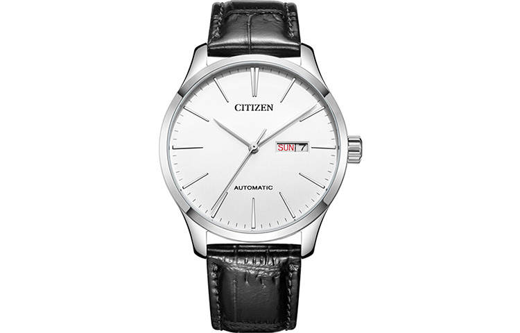 CITIZEN Mechanical Wrist Watch Collection Mechanical Movement Leather Cow Leather Strap Watch