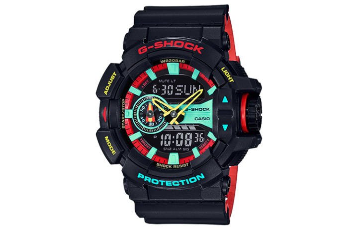 CASIO CASIO Men Liquid Crystal/Analog Dual Display Series Black Watch GA-400CM-1A