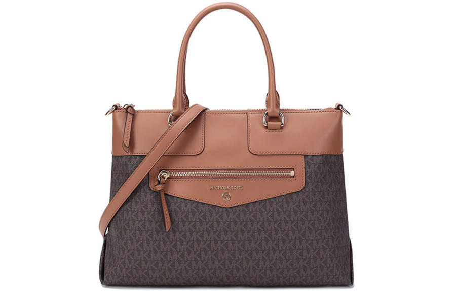 MICHAEL KORS Luggage Collection 1 Shoulder Bag, Crossbody Bag, Handbag Women's Dark Brown/Acorn Brown
