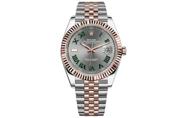 ROLEX Automatic Mechanical Movement 100m Waterproof Men's Watches Watch Gray Dial Oystersteel Strap