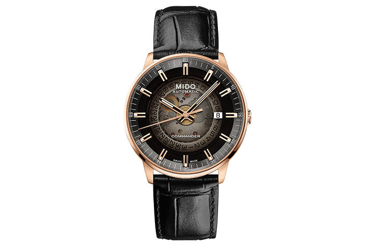 MIDO MIDO Commander Collection Automatic Mechanical Movement Men's Watches Watch 40mm Black Dial Leather Strap