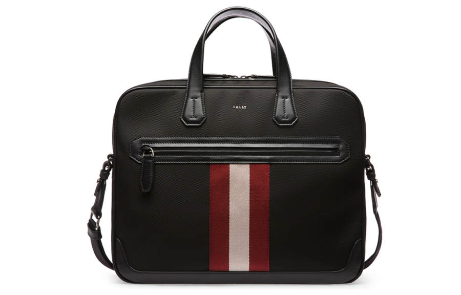 BALLY BALLY Polyester Laptop Bag Regular Men's Black/Red/White