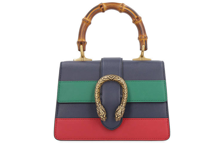 GUCCI Dionysus Multicolor Leather Shoulder Bag, Crossbody Bag, Handbag Mini Women's Dark Blue/Green/Red