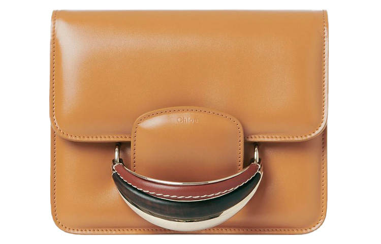 Chloé Chloe Bright Calfskin Shoulder Bag Mini Women's Fall Brown
