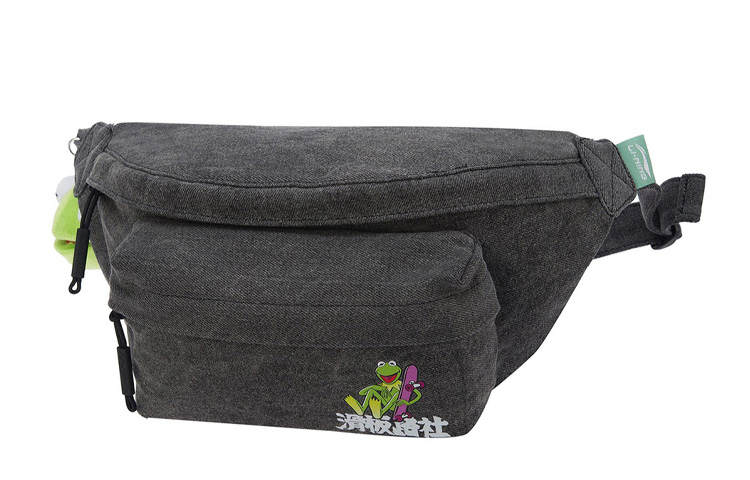 Li-Ning Li Ning Disney, Collaboration Muppet Comet Products Zip Closure Fabric Fanny Pack Unisex Black