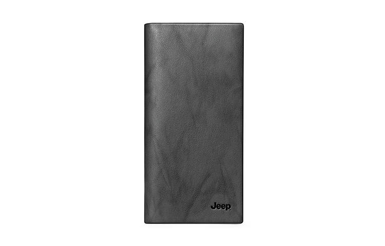 Jeep Jeep Genuine Cow Leather Wallet Regular Men's Gray