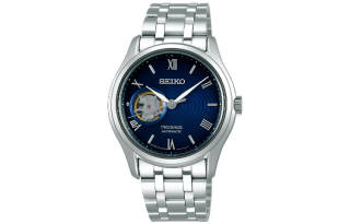 SEIKO Presage Automatic Mechanical Movement Stainless Steel Strap Watch Men's Watches Blue Dial