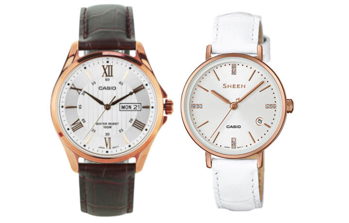 CASIO CASIO Unisex Pair Table Series Silver Watch