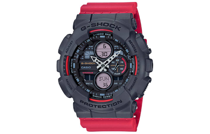 CASIO CASIO Men Liquid Crystal/Analog Dual Display Series Black Watch GA-140-4APRBS